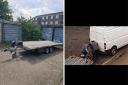 The search continues after ANOTHER trailer is stolen by two men in a van