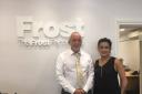 Lee Moss, valuer and Pooja Shah, lettings negotiator at The Frost Partnership.