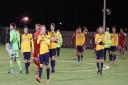 Slough Town players clap their fans following the 2-1 defeat by Frome. Pictures: Horsham Rebel.