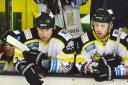 160330 Coach (left) after going 4 goals down at start of Bracknell Bees vs Manchester Phoenix.