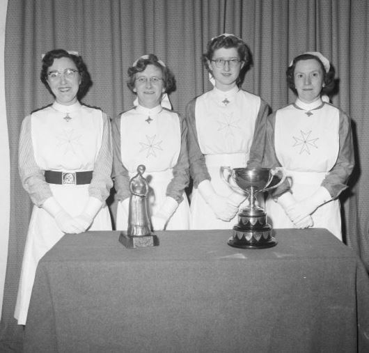 Members of the High Wycombe Borough Nursing attending an award ceremony in Slough