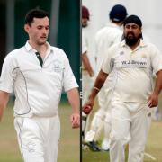 Spinner Gurveer Singh, right, helped Farnham Royal to a four-wicket win against Sulhamstead & Ufton at Church Road on Saturday. PHOTOS: Paul Johns. 190709.
