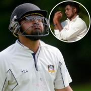 Karan Kumar made an unbeaten 57 runs from 55 balls for Burnham in the seven-wicket win against Harefield in Division Two of the Home Counties Premier League: Inset, Sahan Nanayakkara took figures of 5-45 from 15 overs as Cookham Dean beat Dinton by eight