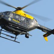 Stock image of a police helicopter