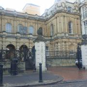Reading Crown Court (pictured) heard that Charlie Samuel was caught driving with cannabis in his system
