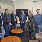 The Mayor meets with Giving Hope furniture project team