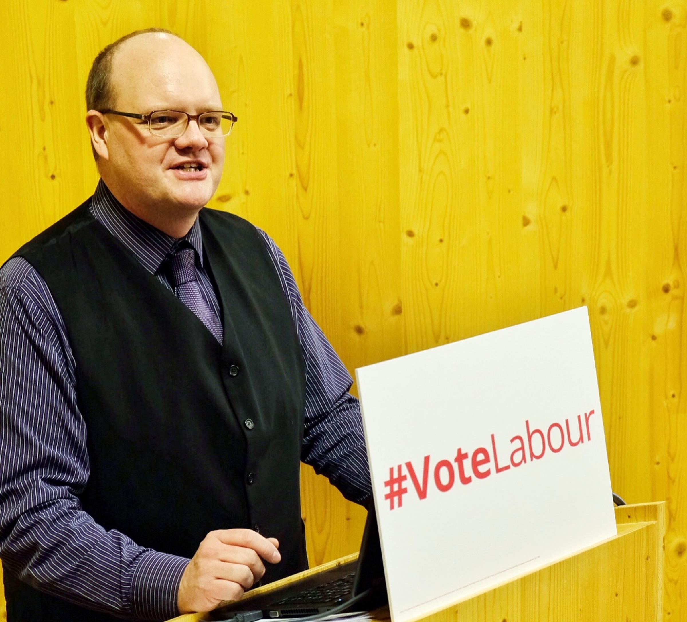 Council Leader james Swindlehurst 180327 Labour Party Manifesto Launch 2018 - Pictures: Mike Swift.