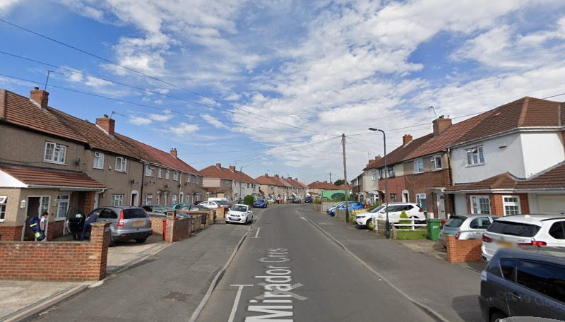 The property was located in Mirador Crescent, Slough 