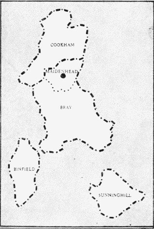 Index Map to the Hundreds of Bray and Cookham
