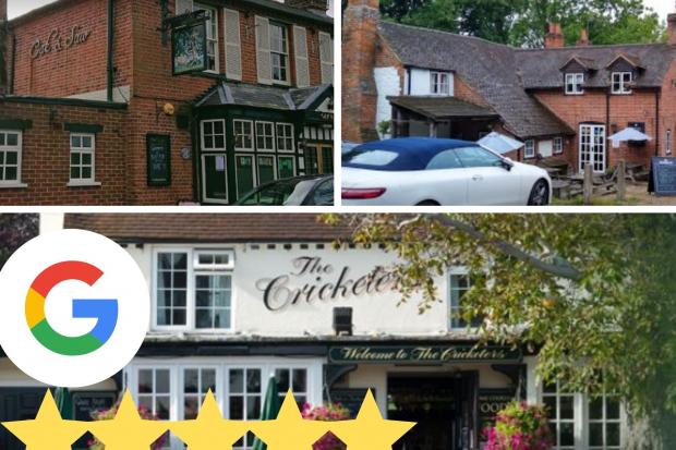 Best rated pubs in Berkshire according to Google Reviews