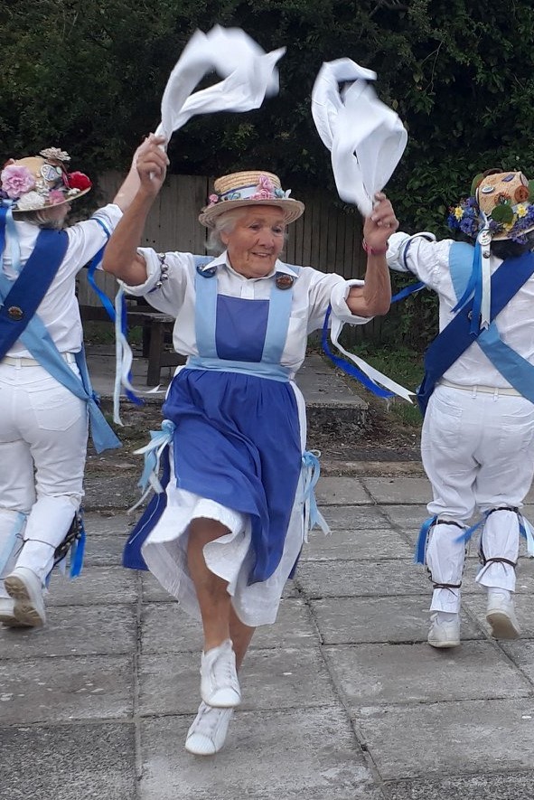 Annie Wilson dancing at the Jolly Farmer, Hurst. Pic: Sue Corcoran