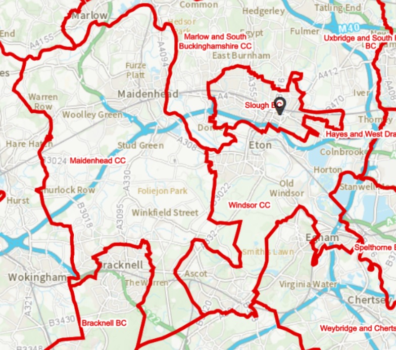 Windsor, Maidenhead, and Slough Parliamentary boundary change