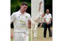 Wokingham bowlers Iain Muirden (left, 1-40) and Max Uttley (right, 4-46) helped their side to a six-wicket win at Burnham in Division Two of the Home Counties Premier League on Saturday. PHOTOS: Paul Johns. 190711.