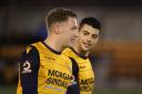Slough Town star Ryan Bird, left, scored his third goal of the season in the 1-1 draw at Chelmsford City in the National League South on Saturday.
