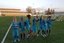 The Langley Hall team celebrate after winning the National League Under 11s Trust Cup at Arbour Park in Slough.