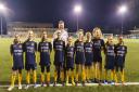 Phil Brown, the Managing & Sales Director of Fortress Technology and Managing Director of Sparc Systems, with the Slough Town Juniors U13s girls.