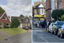 Upcoming filming location (left) and a return to filming in Windsor. Picture from 2022 (right)