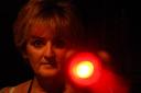 Shine a light: Monica Tandy with an infra-red light