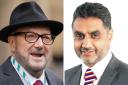 Khalil Ahmed (R) to stand in Wycombe at the general election for the Workers Party of Britain, led by George Galloway (L)