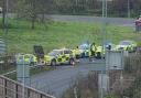Police attending incident on roundabout near M4