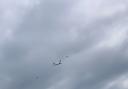 RAF Fighters jets spotted escorting plane over Berkshire
