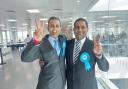 (Left) Tory councillors Neel Rana and Mabu Shaik win Langley Meads