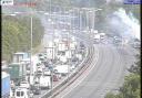 M25: LIVE lorry fire stops traffic near Heathrow
