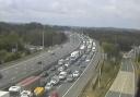 Broken down lorry causes delays on M25
