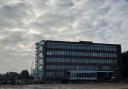 The former Akzo Nobel main office building set to be demolished at the site east of Wexham Road in Slough. Credit: Bryden Wood