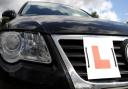 Off the road - the learner driver was caught while not displaying L plates