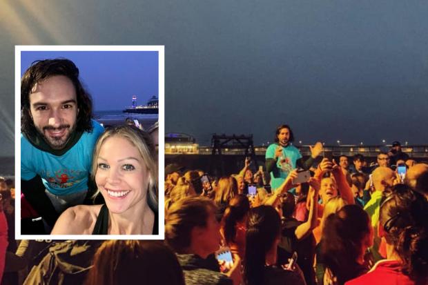 Joe Wicks hailed 'an inspiration' by Bournemouth runners involved in beach run. Pictures: Holly Bryant/Emma Neal