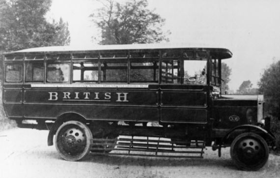 An old fashion bus in Slough