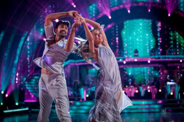 Photo of Giovanni Pernice, Rose Ayling-Ellis during the live show of Saturday's BBC1's Strictly Come Dancing. Pic: Guy Levy/BBC