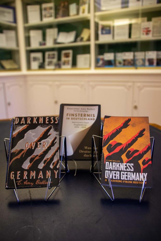 Slough Observer: 2. First edition, German edition and 2017 edition copies of Darkness Over Germany by Amy Buller. Picture: Cumberland Lodge