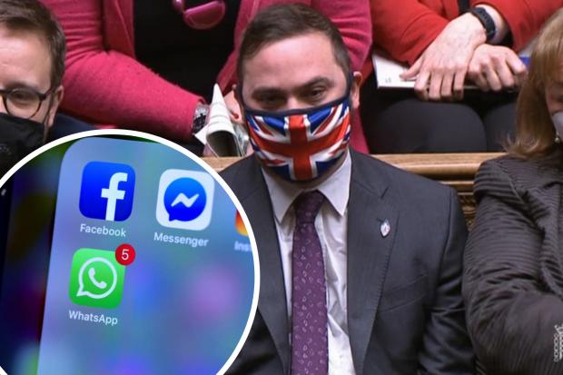 Christian Wakeford removed from Conservative WhatsApp group after joining Labour. (PA)