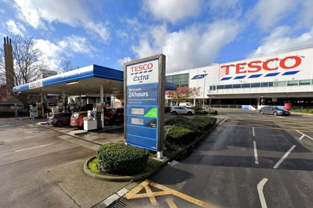 A Tesco petrol station in Slough