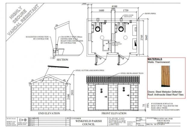 Slough Observer: The design for the new toilet in Winkfield Row. Credit: Cleveland Sitesafe Ltd