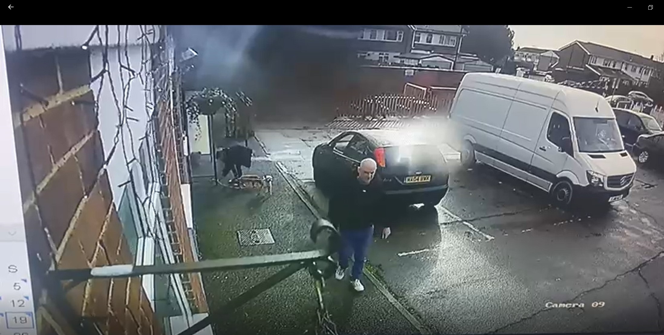 CCTV Images of the two men leaving the dogs at The Shamrocks pub provided by Slough Borough Council