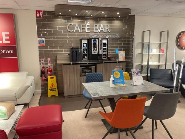 Slough Observer: Customers can take a break from browsing and enjoy a free tea or coffee. 