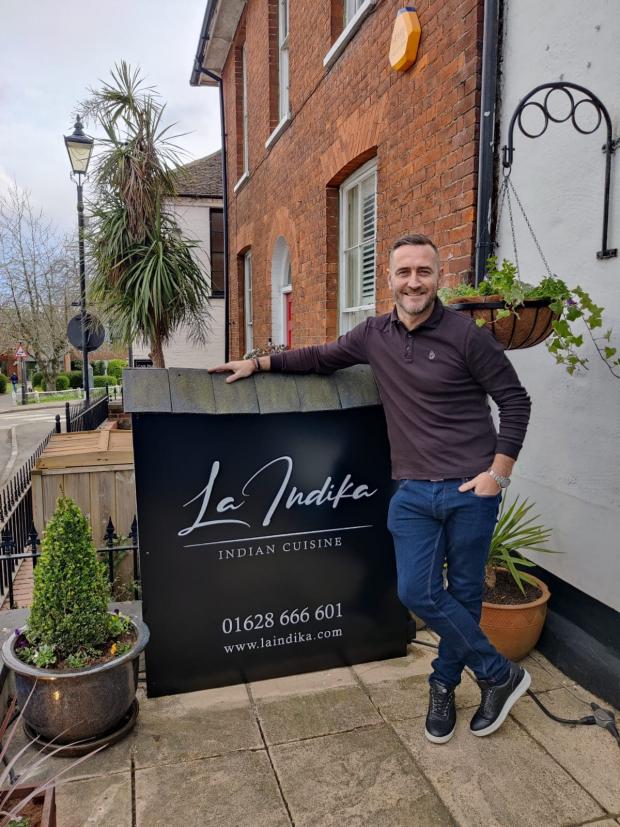 Slough Observer: Restaurant staff were joined by Hollyoaks actor Will Mellor. Picture: La Indika