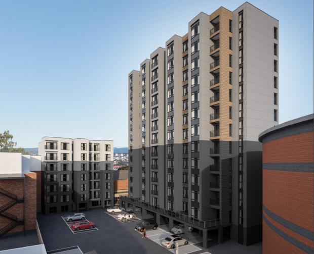 Slough Observer: The rear of the 13-storey building