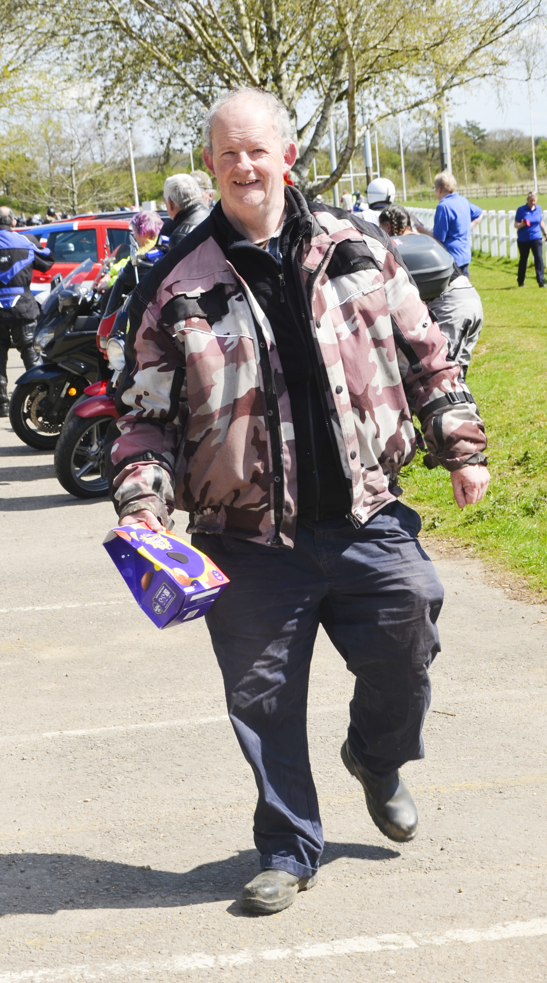 Bikers help deliver easter eggs for the Berkshire Egg run