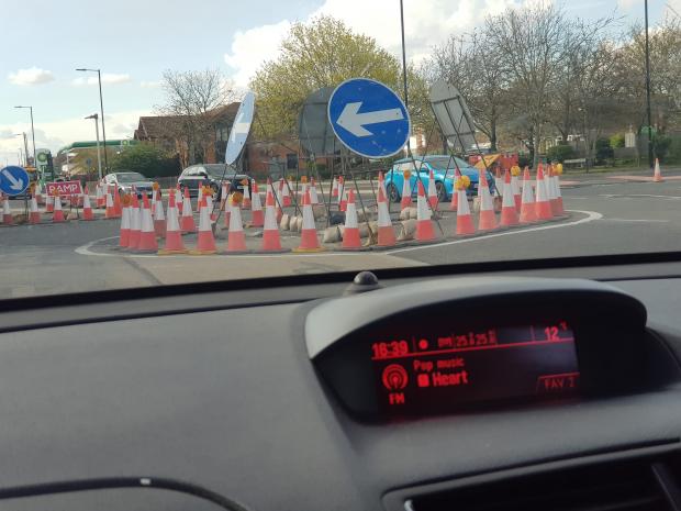 Slough Observer: The roadworks have been causing chaos in the area for a while. 