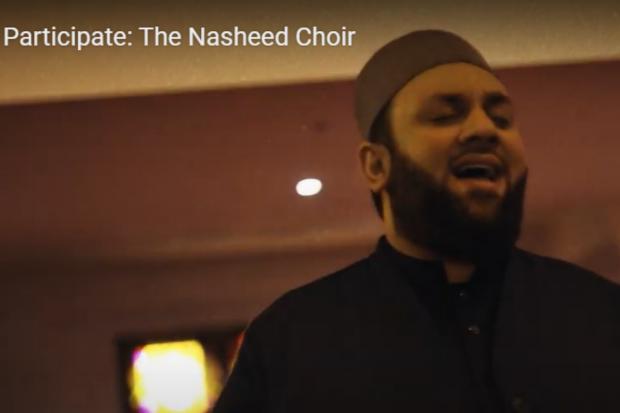 Screenshot of the Amal YouTube video shows Nasheed singer Hussnain Hanif. Photo via YouTube.