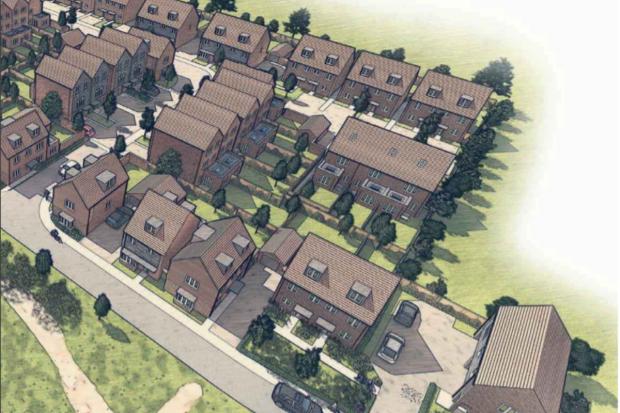 Slough Observer: Drawing of the withdrawn scheme at Deerswood Meadow