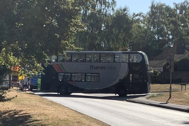 Bus caught up in road closure as hot weather causes further chaos