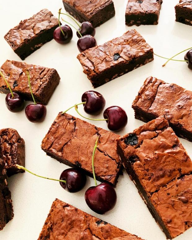 Slough Observer: The Cherry and Amaretto brownies