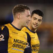 Slough Town star Ryan Bird, left, scored his third goal of the season in the 1-1 draw at Chelmsford City in the National League South on Saturday.