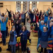 Maidenhead Tuneless Choir sing the blues away this month. Picture: Maidenhead Tuneless Choir