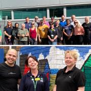 Hospital outdoor space given colourful makeover